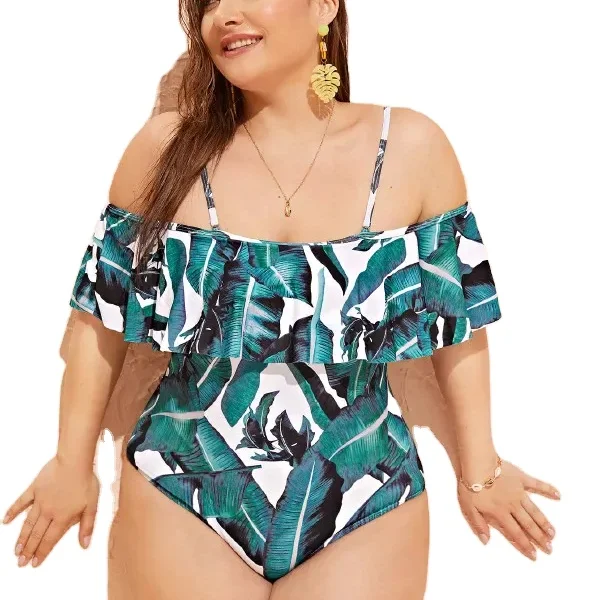 

Best Selling Frills Swimwear Ruffle Two Piece Swimsuits For Sexy, Customized color