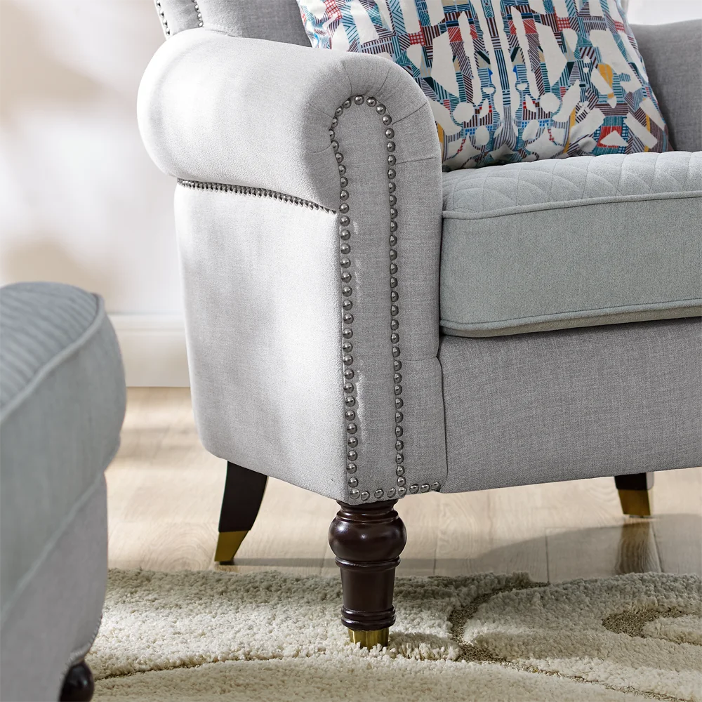 
Dongguan furniture Top grade Unique design fabric sofa velvet fabric sofa with pillows fabric sectional sofa 