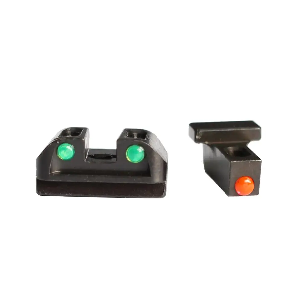 

Tactical Hunting Red Green Fiber Optic Front Combat Rear Sights focus-glock sight for Sig Sauer #8 Front / #8 Rear for P320