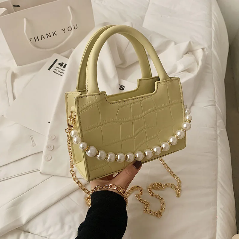 

2021 New arrivals Women Small Popular Pearl Hand Bag Luxury Handbag Ladies Purses For Young Lady, 12 colors