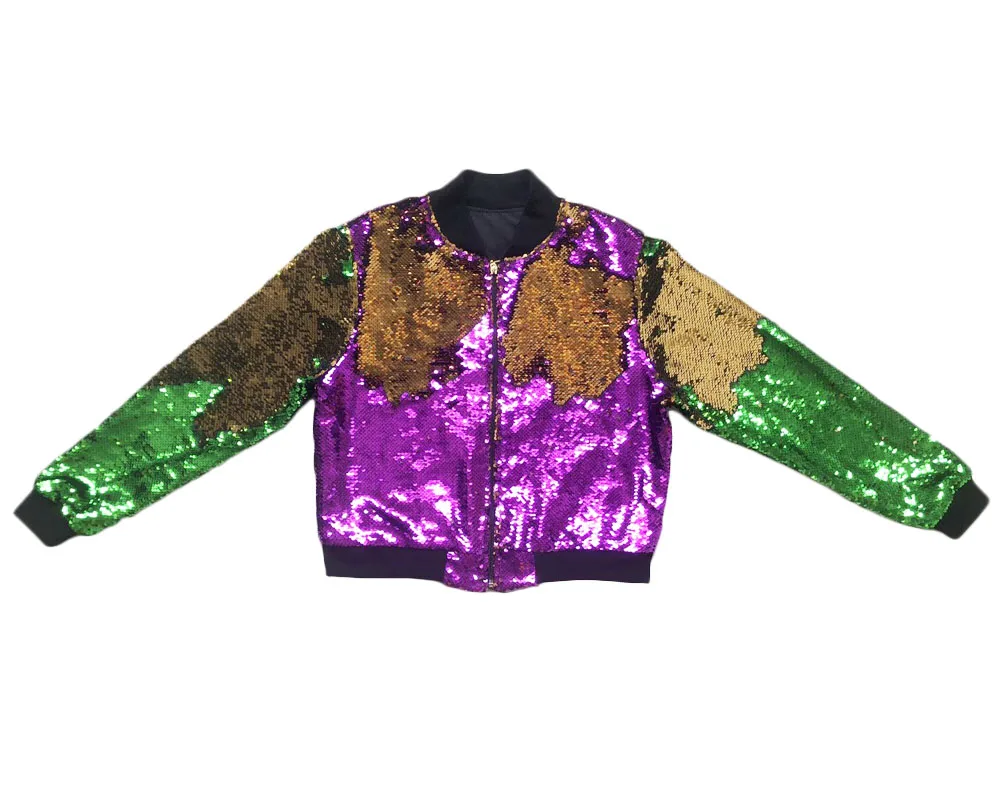 Fashion Design Mardi Gras Mommy And Me Sequin Reversible Jacket Kids ...