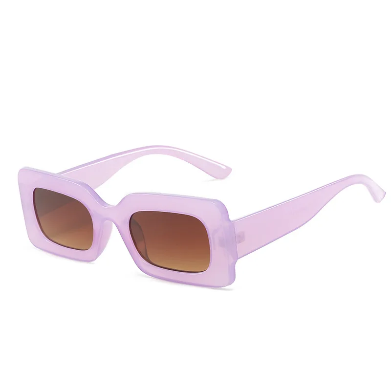 

XY229403 Wholesale Custom Sunglasses LOGO Vintage Retro Rectangle Candy Women Men Sun Glasses lunette de soleil femme