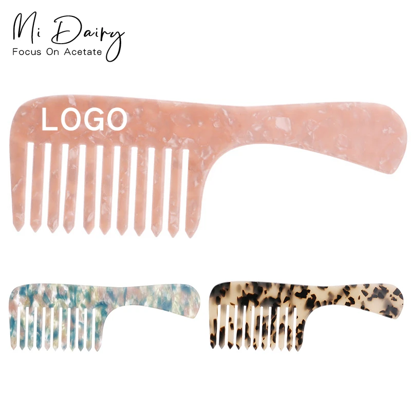 

MiDairy 4mm thickness high end OEM ODM celullose acetate hair combs