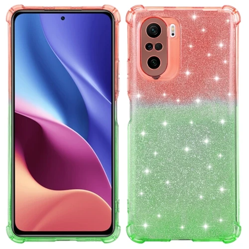

Mobile Phone Case for Xiaomi Redmi K40 Gradient Glitter Powder Shockproof TPU Protective Case Wholesale Price, Black, red, blue, white, green and gold