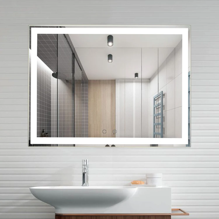 Bathroom Smart Backlit Lighted Mirror with Defogger