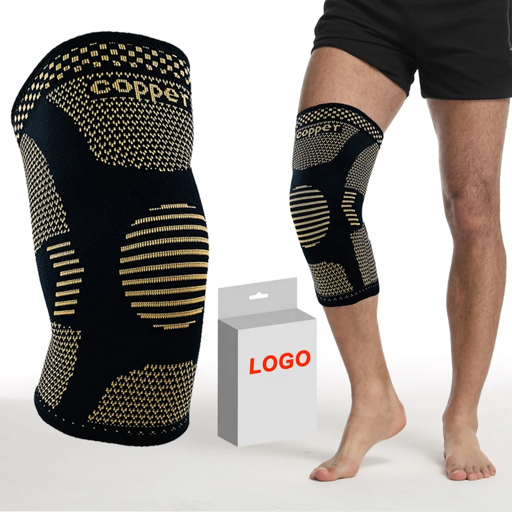 

HYL-8280B Amazon hot sale High Copper Compression Knee Sleeve Best Knee Brace for Men & Women