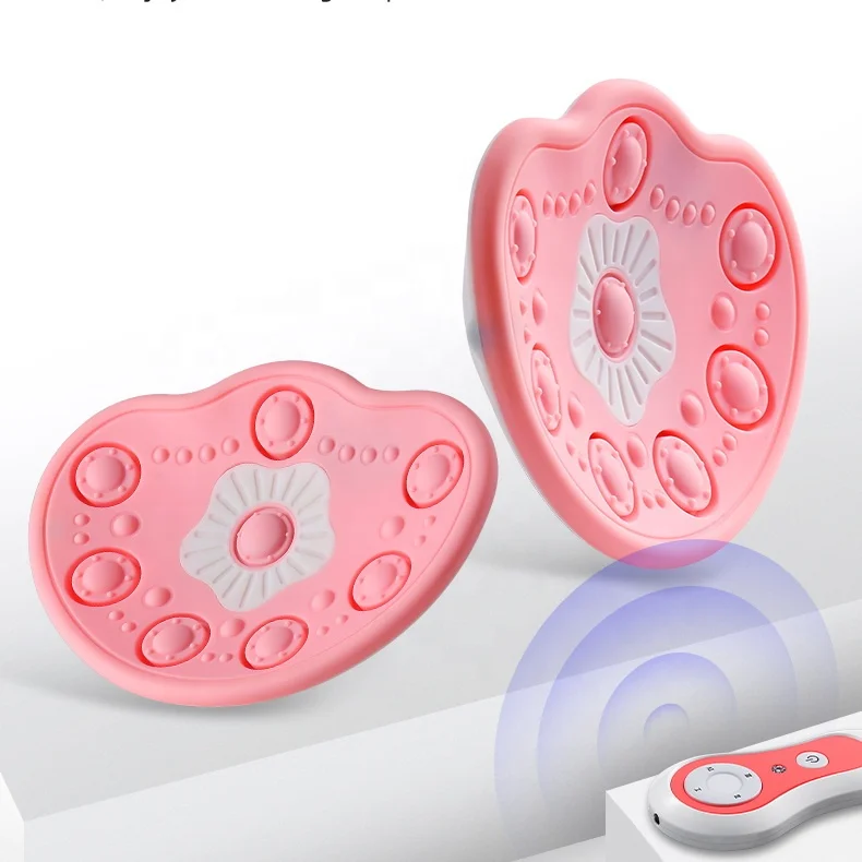 

Soft food grade silicone lactation massager breast care chest enhancer enlargement breast massager, Pink