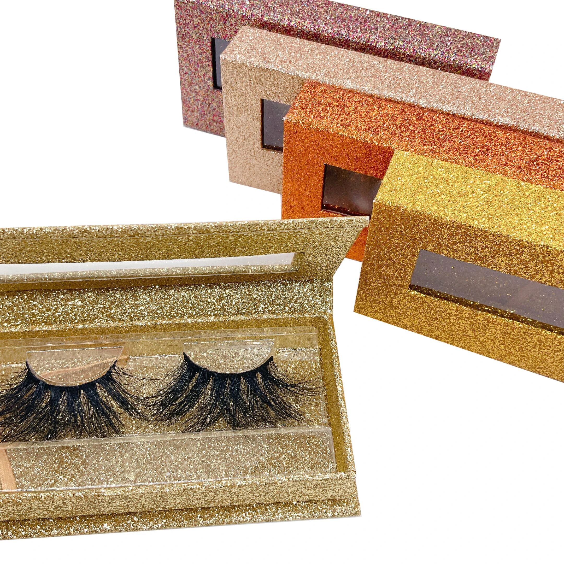 

2021 new arrivals wholesale vendors 20mm custom 3d 5d mink eyelashes, Black color