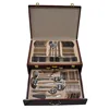 Silver 84pcs stainless steel cutlery set