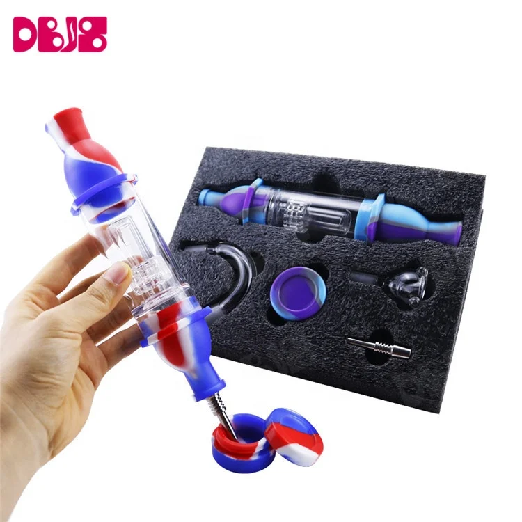 

Dabs Honey Straw Nectar Smoking Pipe Silicone Blunt Holder Smoke shops supplies Weed Accessories, 10colors or custom