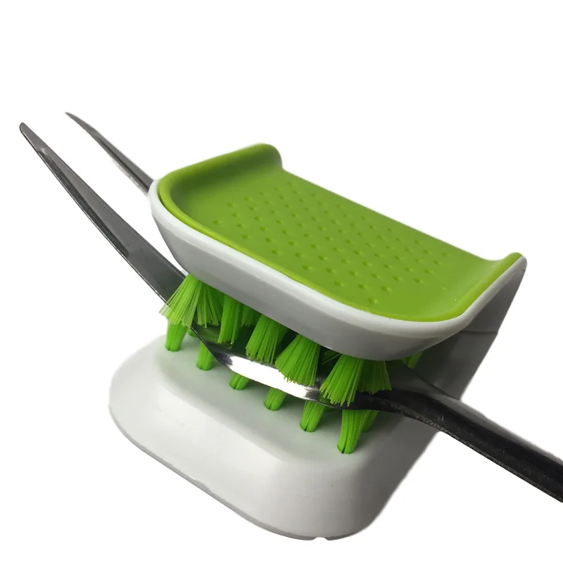 

Low Price Double-sided Cleaning Brush Kitchen Knife Chopsticks Knife And Fork Clean Brush Knife And Cutlery Cleaner Brush