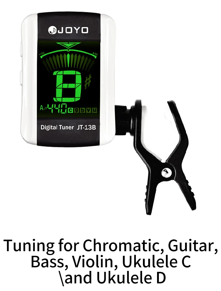 Joyo Jt13b Guitar Tuner Clipon Digital Electronic Tuner Acoustic With Lcd Display Tuner For