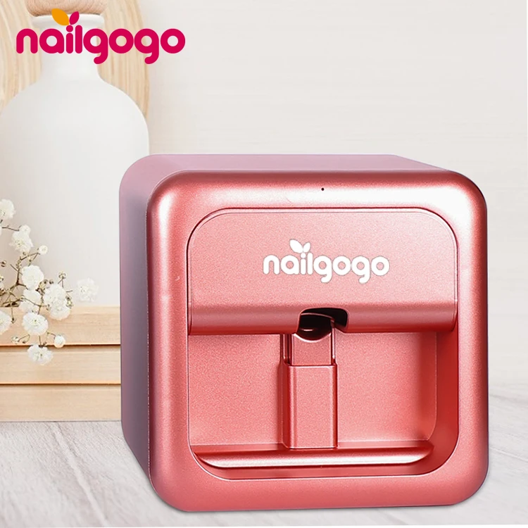 

Nailgogo Professional Finger 3D Electric Gel Polish Digital Nail Art Machine In Nail Printer, Orange