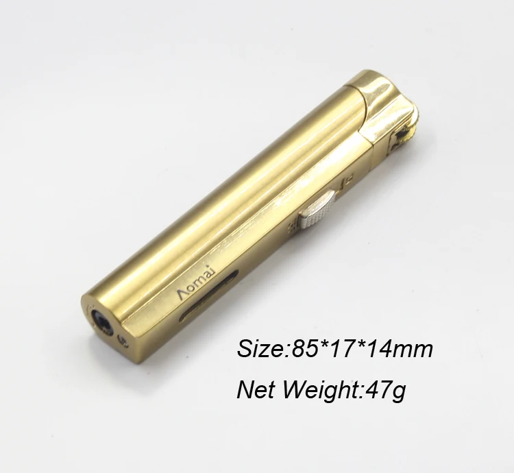 Wholesale Aomai Brand Single Flame Jet Lighter Custom Logo Flint