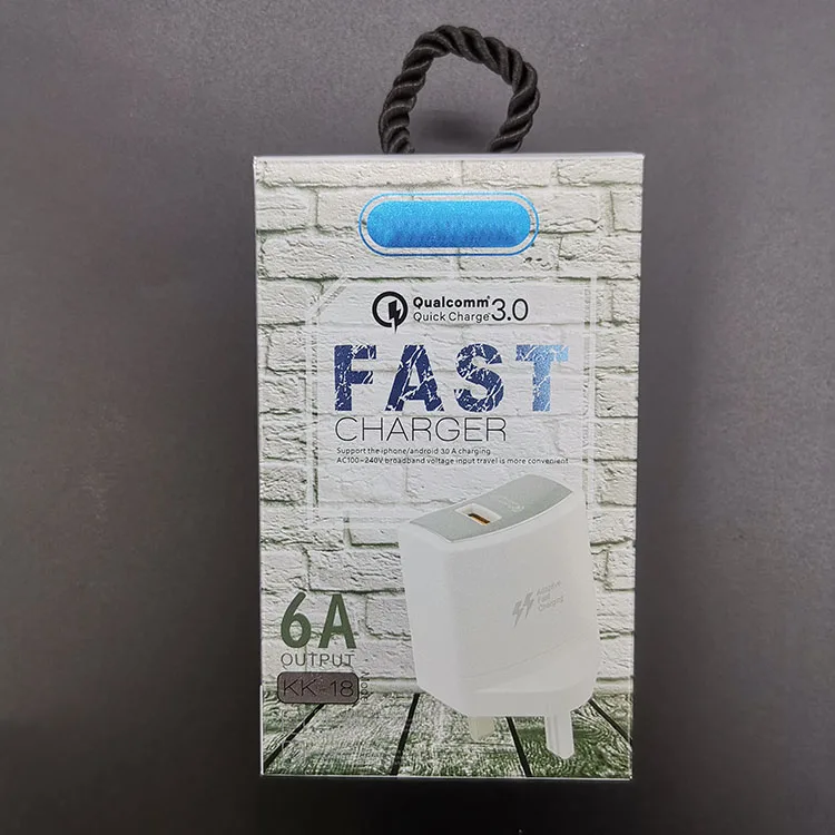 for infinix UK charger with retail packaging 12V1.5A adaptive fast charging UK Plug charger KK-18 quick charge 3.0