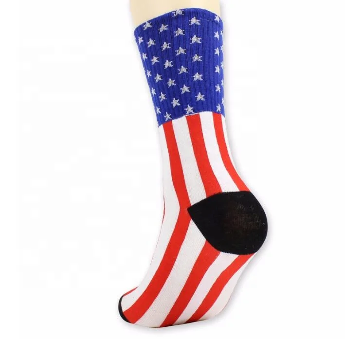 

USA National flag Printed Sock Man Autumn Sock Cotton Skateboard Hip hop sock