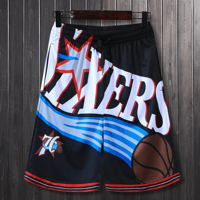 

Factory prices Retro Iverson Street basketball wear Streetwear mens mesh breathable basketball shorts allen iverson jersey