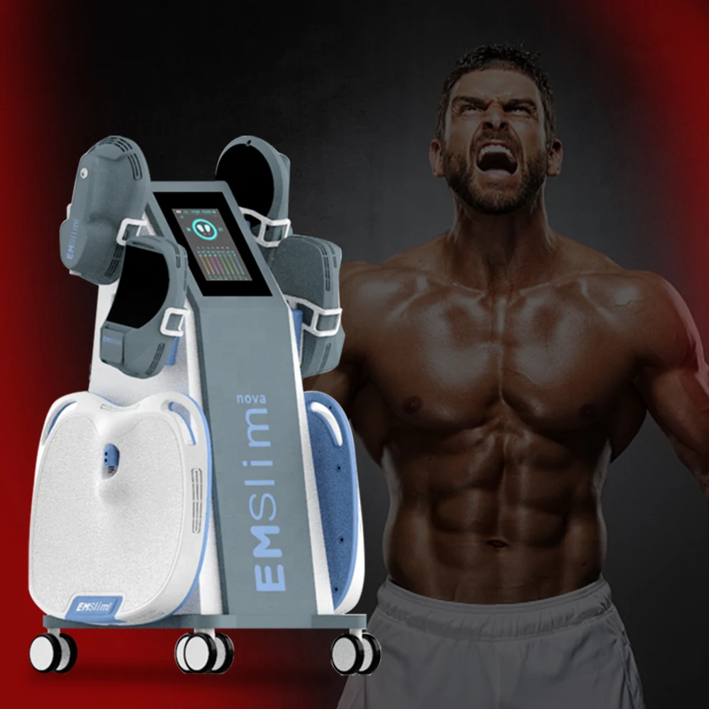 

Newest Emslim Nova RF 4 Handles Electromagnetic EMS Muscle Stimulator Body Sculpting Slimming Machine