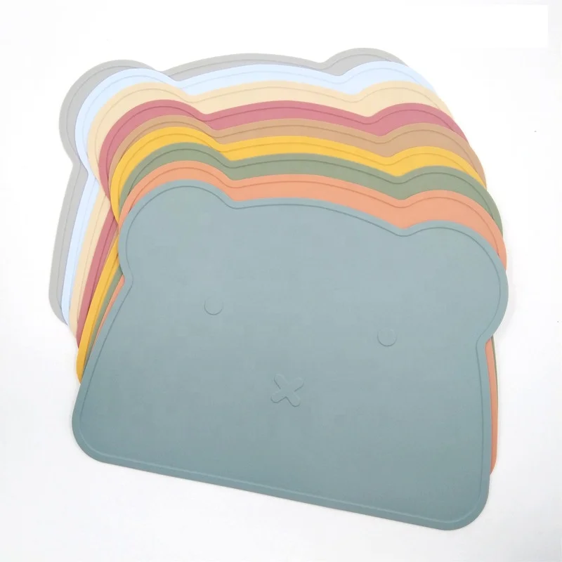 

Cute Design Silicone Tableware BPA Free Food Grade Silicone Baby Food Mat High Temperature Resist Table Mat, Picture