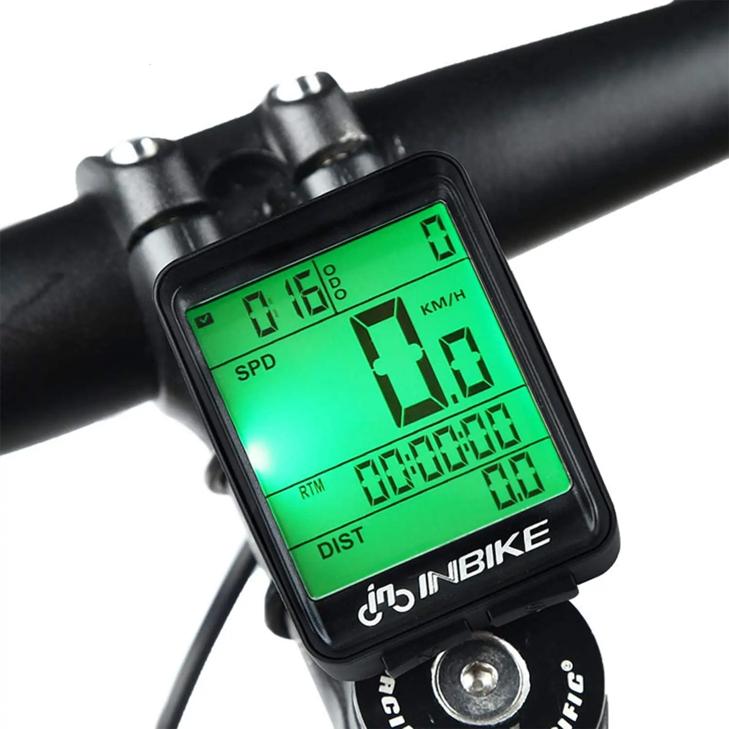 

INBIKE Wireless Waterproof Cycling Odometer Accessories Road Bike Speedometer Computers Cycle Bicycle Computer GPS, Black