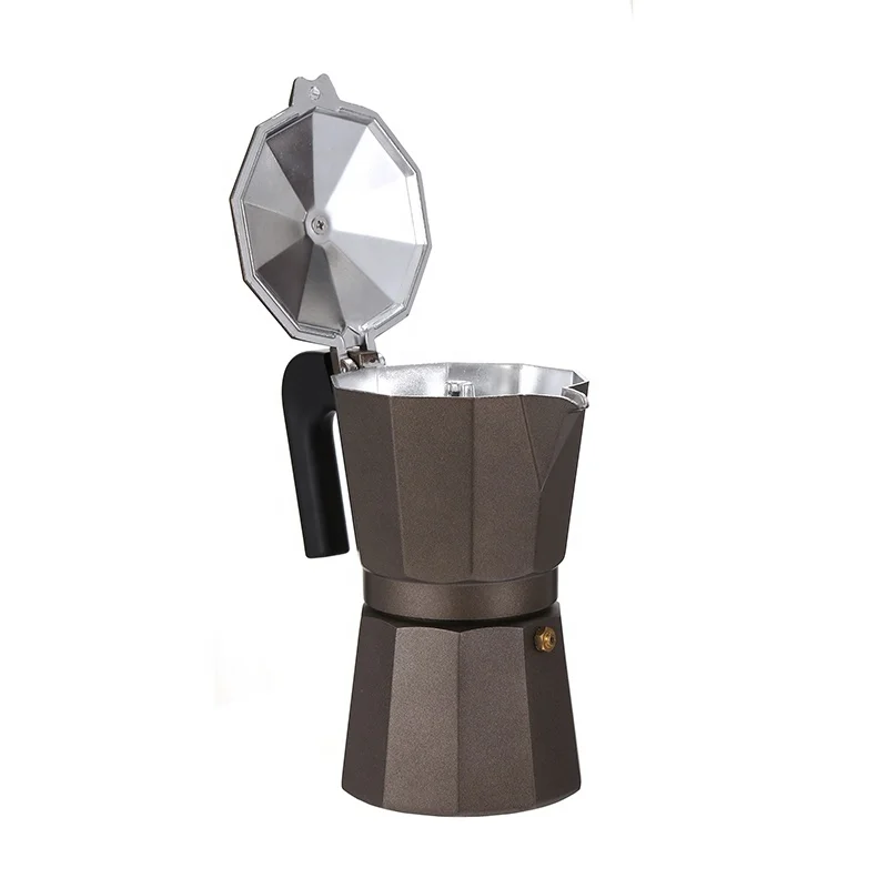 

High Quality Stainless Steel Stovetop Moka Pot With Plastic Knob and Handle Easy To Clean Removable Coffee pot