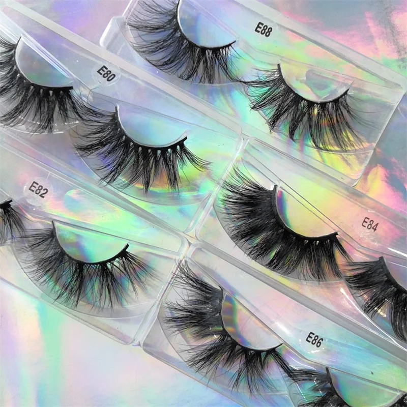 

100% real mink fur lashes mink lashes3d wholesale vendor bulk lashes3d wholesale vendor 25mm mink eyelashes, Natural black