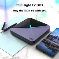 

Amlogic S905X3 tv box RGB Light TV BOX Android 9.0 newest private design with PLEX