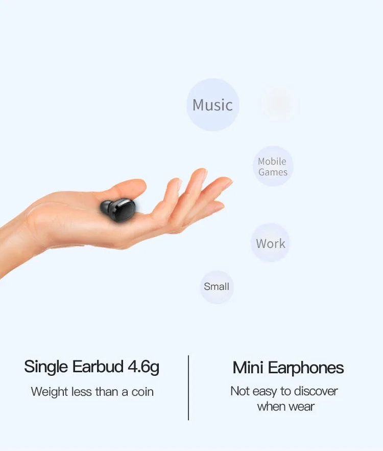 2020 New Wireless Earbuds 10 Years ODM & OEM Manufactory 3C Mobile Phone Accessories Wireless Headphone Sport Bluetooth Earphone