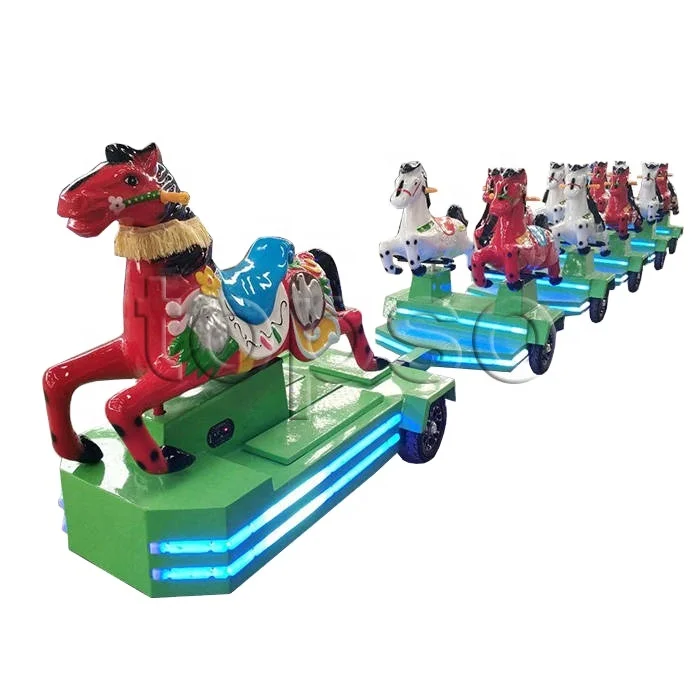 

Outdoor Playground Kids Train Rides Flying Horse Riding Mini Train Rides For Sale, White,red,or customized