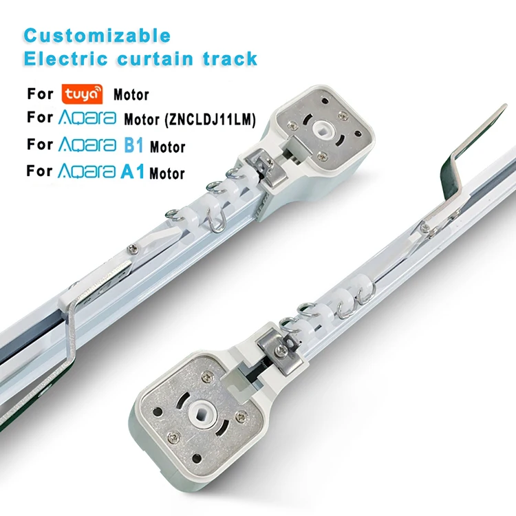 Factory Sale  Smart Home Curtain Motor Track Aluminum Alloy Motorized Mini Curtain Rails