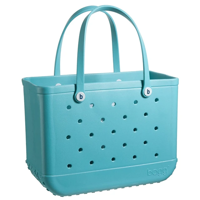

Custom summer outdoor popular brand new retro color beach EVA hand bag set ladies wholesale bogg bag, Picture color
