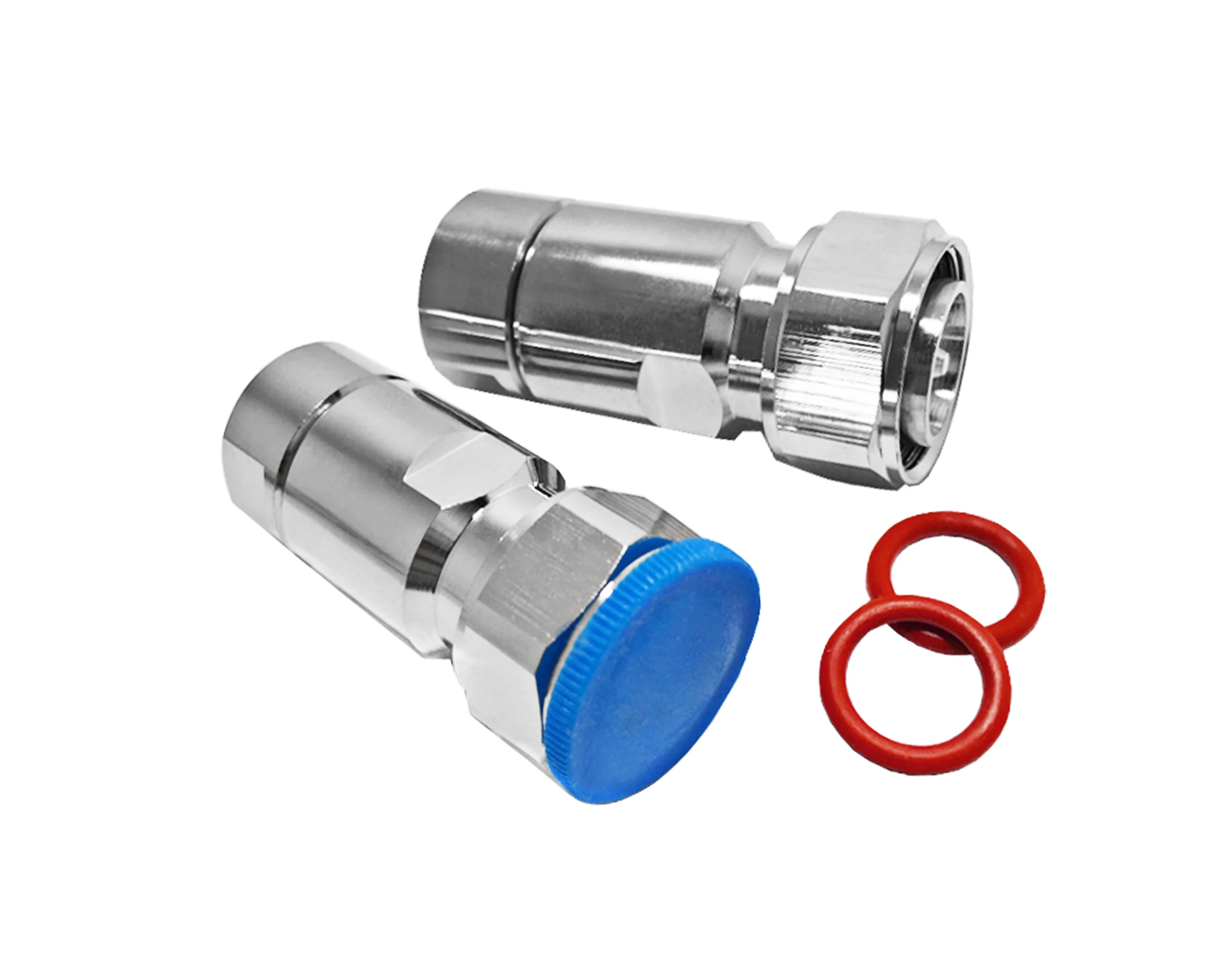 Mini 4.310 din L20 male clamp screw mounting  for 1/2 feeder flexible cable 4.3-10  LDF4-50A  rf coaxial connector supplier