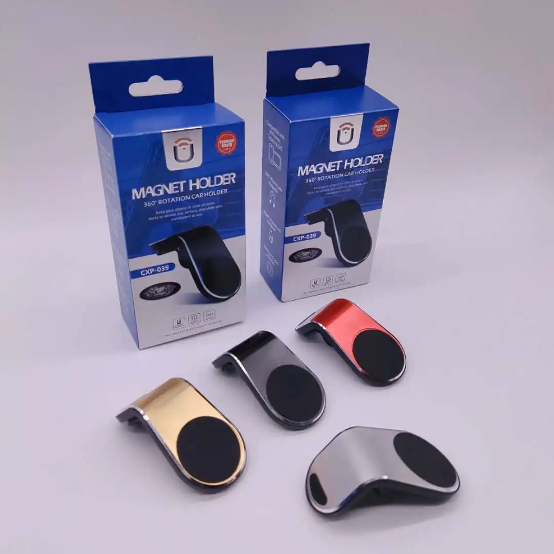 

factory price convenient air vent car mount logo magnetic mobile car phone holder, Black , sliver , grey , red