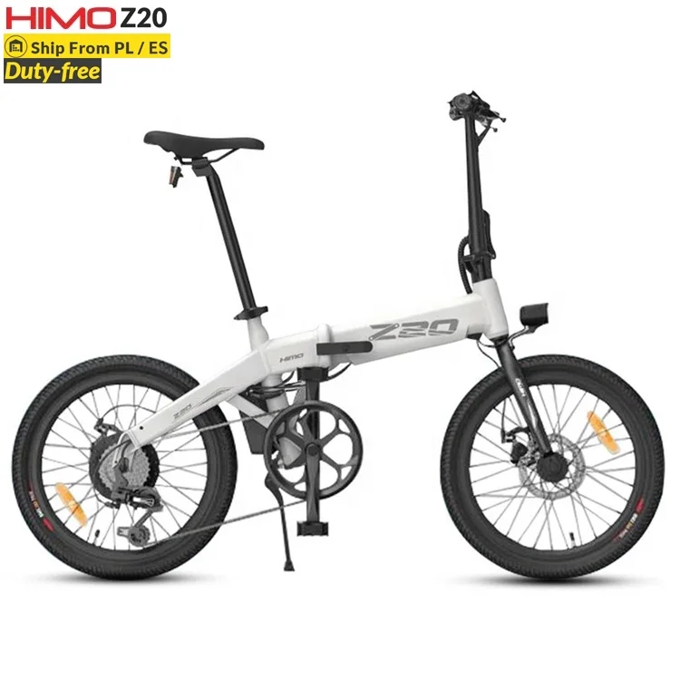 

Europe Warehouse HIMO Z20 20 Inch Fat Tire Folding Electric Moped 80KM 250w Bicicleta Electrica Ebike Electric Bike Bicycle, White