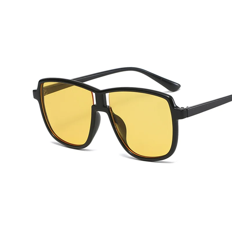 

Fashion 2022 new jelly color sunglasses, personality big frame ins net red glasses