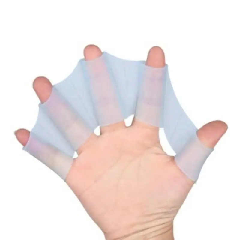 

New Products S M L Size Soft Silicone Girdles Fins Flippers Frog Hand Swimming Finger Diving Webbed, Customize