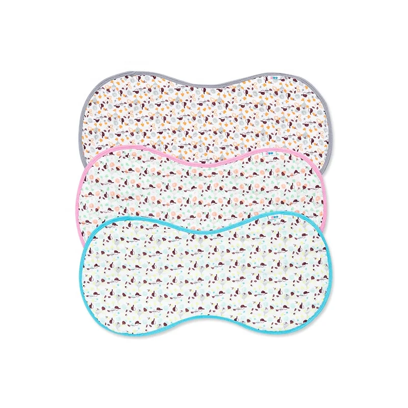 
Hot Sale 100% Organic Cotton Unisex baby Burp Bib 3 Pack Set Eating Drool Bibs Burp Cloth 