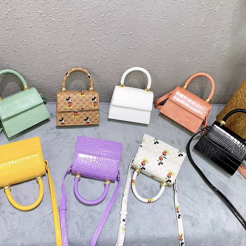 

2021 New Trendy Mini designer Handbags For Women Fashion hand Bags Kids Small Handbag Cute Mini Crossbody Bags Ladies, Purple,orange,white,yellow,green,black