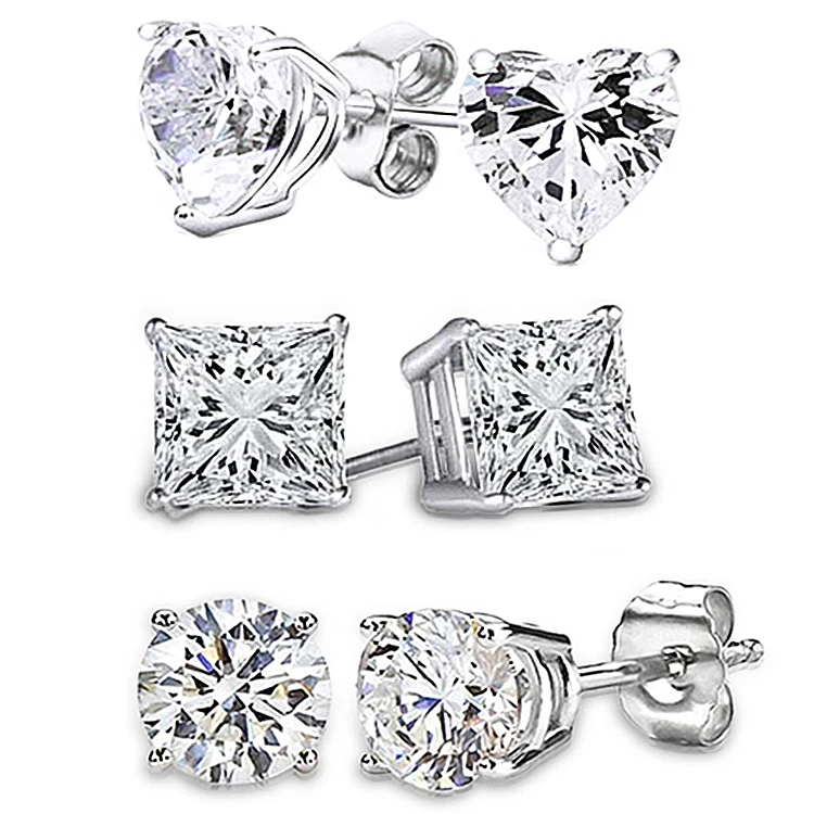 6mm Sterling Silver  Elements Studs Earring and  925 Silver Fashion Earring Jewelry 2020
