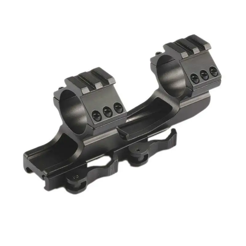 

Tactical HeavyDuty Dual Ring 25.4mm / 30mm Quick Release Cantilever Weaver Scope Mount QD for Hunting