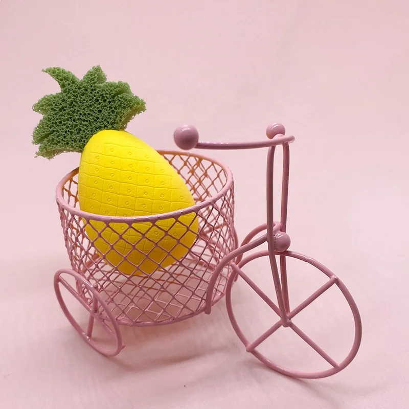

Amazon Best Selling Cute Bicycle Shape Cosmetic Sponge Make Up Puff Display Stand Sponge Holder Drying Stand Blender Storage, Rose gold, gold, silver, etc