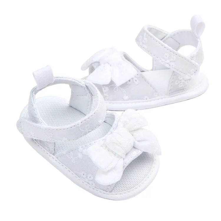 

Greatsale Pink White New Born Baby Shoes Double Strap Sandals