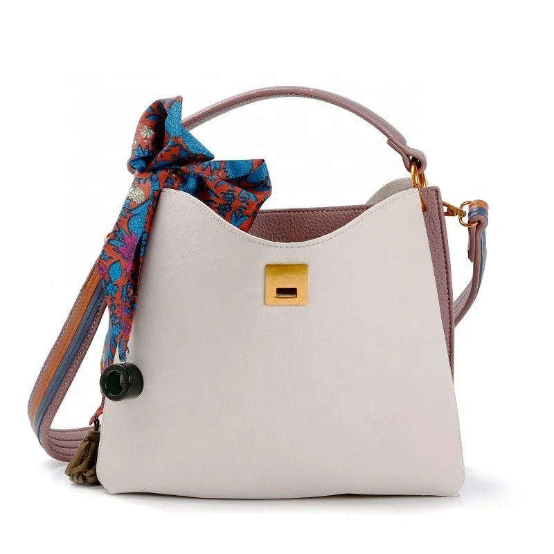 

Wholesale Price Vegan Leather Custom Bucket Bag Silk Scarf Crossbody Purses And Handbags