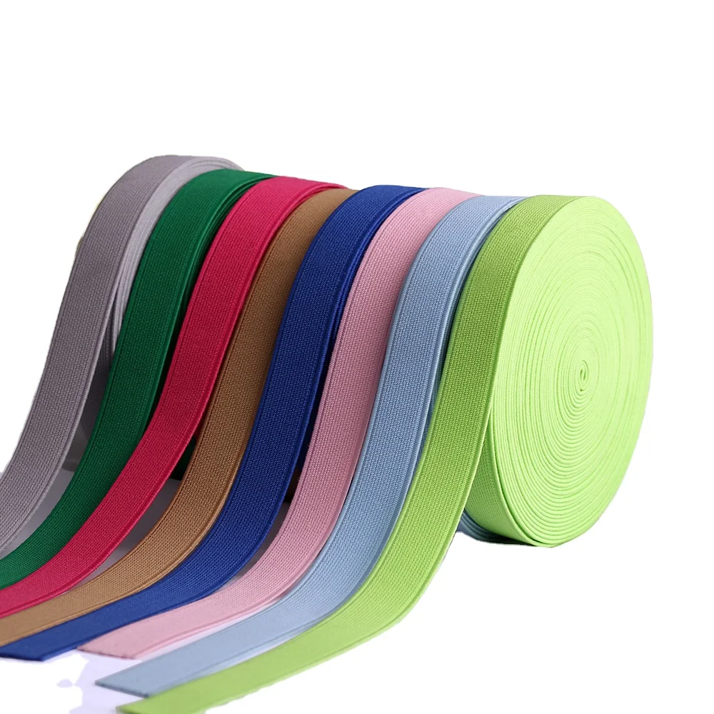 

15/20/25mm Elastic Ribbon High-Elastic web Band Rubber Band Elastic Line DIY Lace Trim Sewing Waist Band Garment Accessories, 13 colors