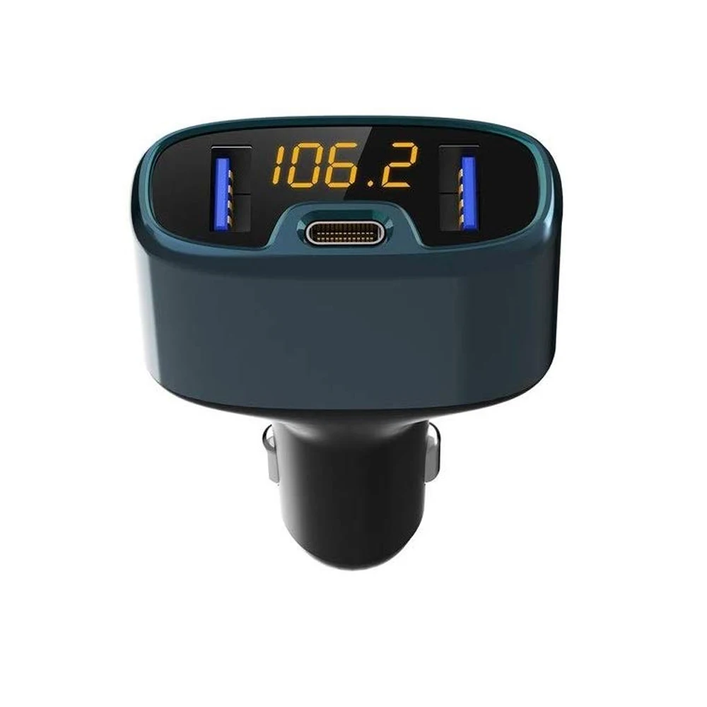Upgraded Version Radio Transmitter Adapter for Car Bluetooth 4.2 FM Transmitter Hands-Free Calling Dual USB Car Charger Kit