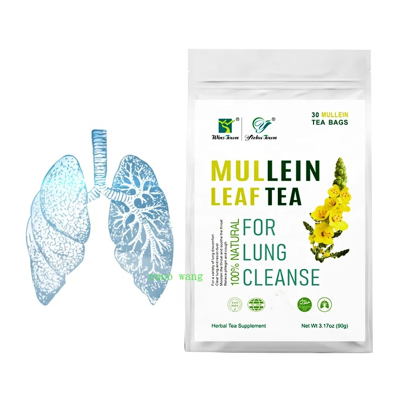

Winstown Mullein leaf tea for lung cleanse Natural chinese herbal detox smoker tea Private Label Manufacturer Quit Smoking Tea