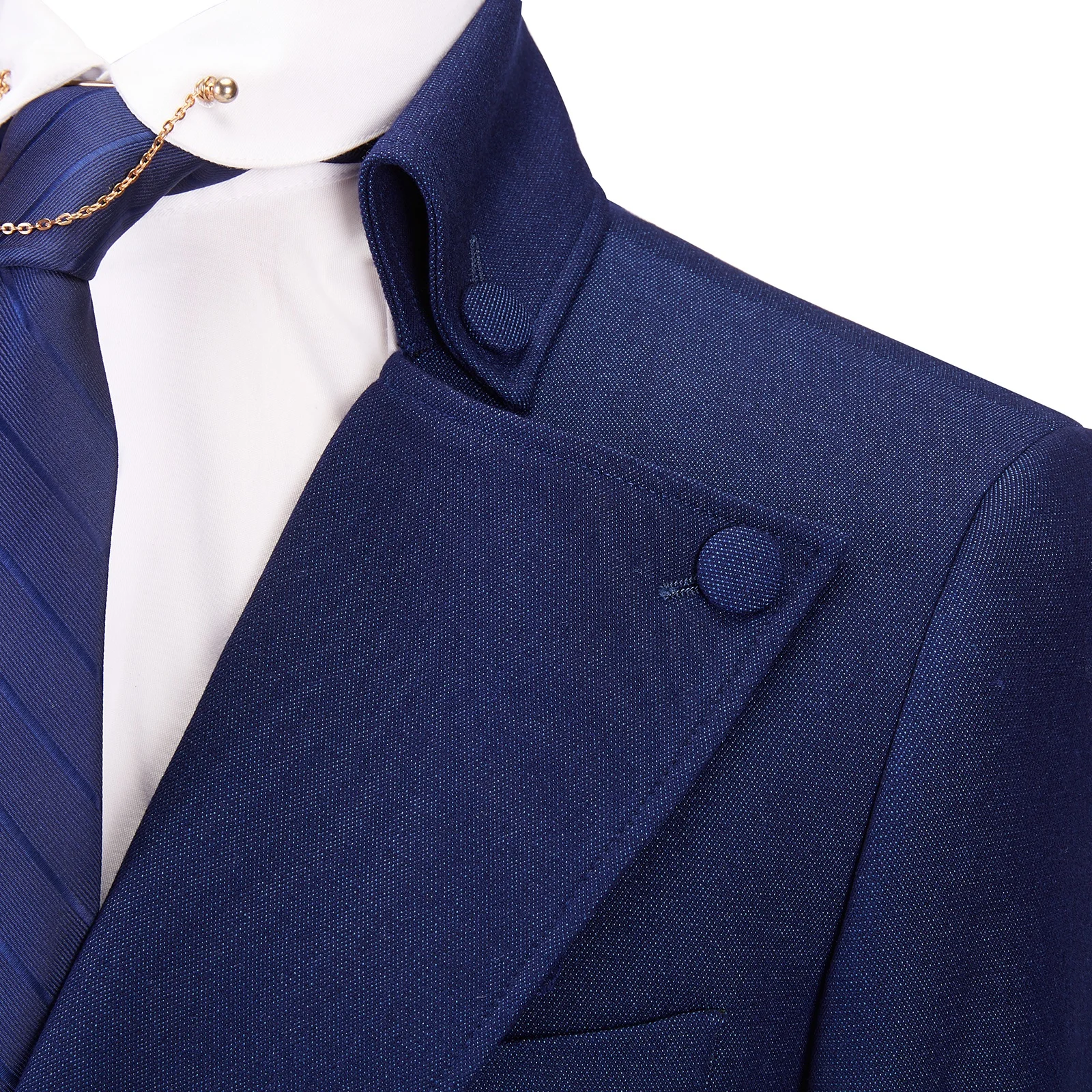China Best Quality Men Formal Wear Blue Slim Casual Man Suit Set - Buy ...