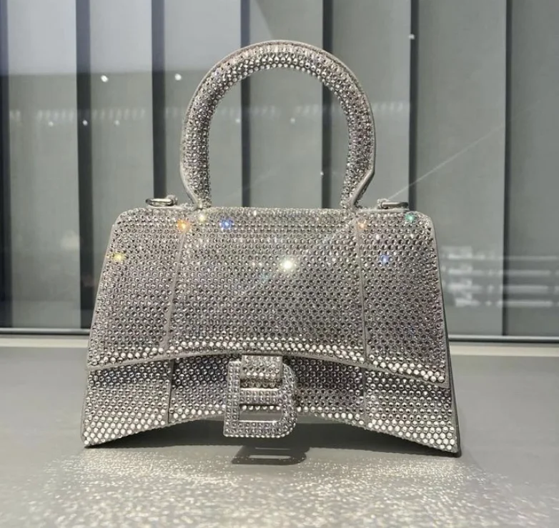 

New Arrival B Bling Handbags Luxury Brand Rhinestone Diamond Handbag Women Shoulder Strap Handbags Bag, Crystal