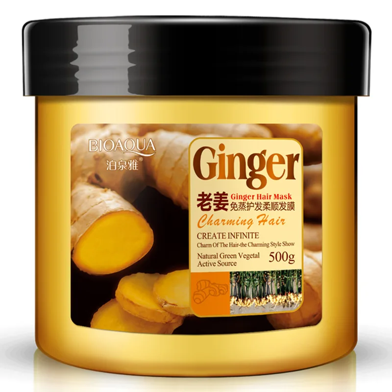 

500ML Professional Smoothing Natural Organic Hydrating Conditioner Collagen Ginger Hair Mask