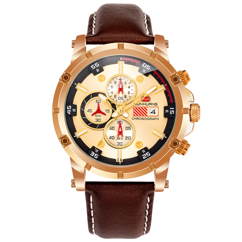 

2021 Watches Men Luxury Brand Quartz Watch Fashion Chronograph Watch Reloj Hombre Sport Clock Male Hour Relogio Masculino, Multi colors